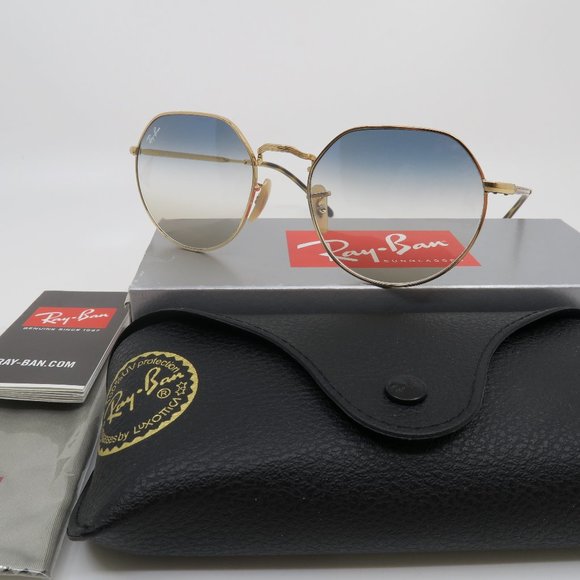 Ray-Ban Accessories - Ray-Ban RB 3565 001/51JACK Gold/Blue-Brown Grdt.